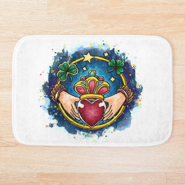Bague de Claddagh Tapis de bain