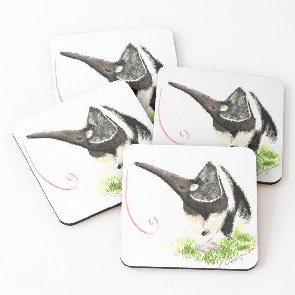Item preview, Giant anteater tropical art designed and sold by orangerinka.