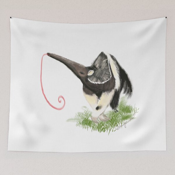 Item preview, Giant anteater tropical art designed and sold by orangerinka.