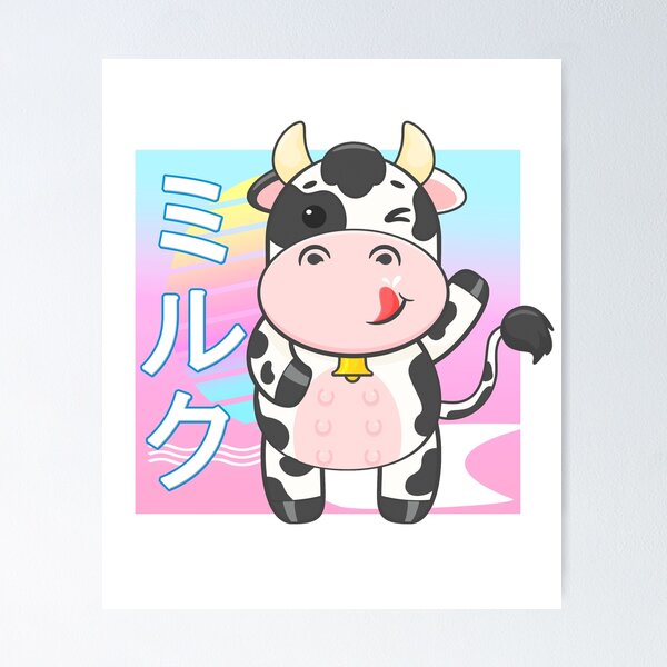 Cute Cartoon Cow In Spring Pasture Background, Spring, Cow, Cartoon  Background Image And Wallpaper for Free Download