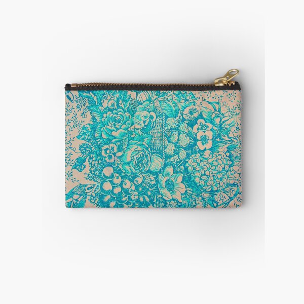 Item preview, Turquoise blue retro pattern vintage designed and sold by Birdhead.