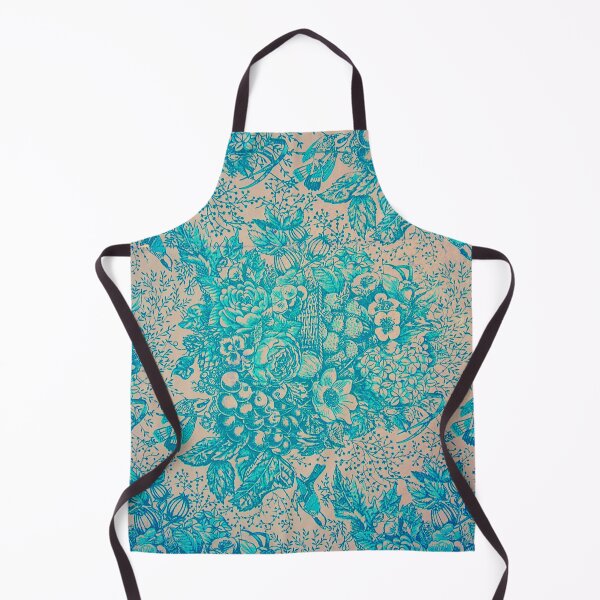 Item preview, Turquoise blue retro pattern vintage designed and sold by Birdhead.