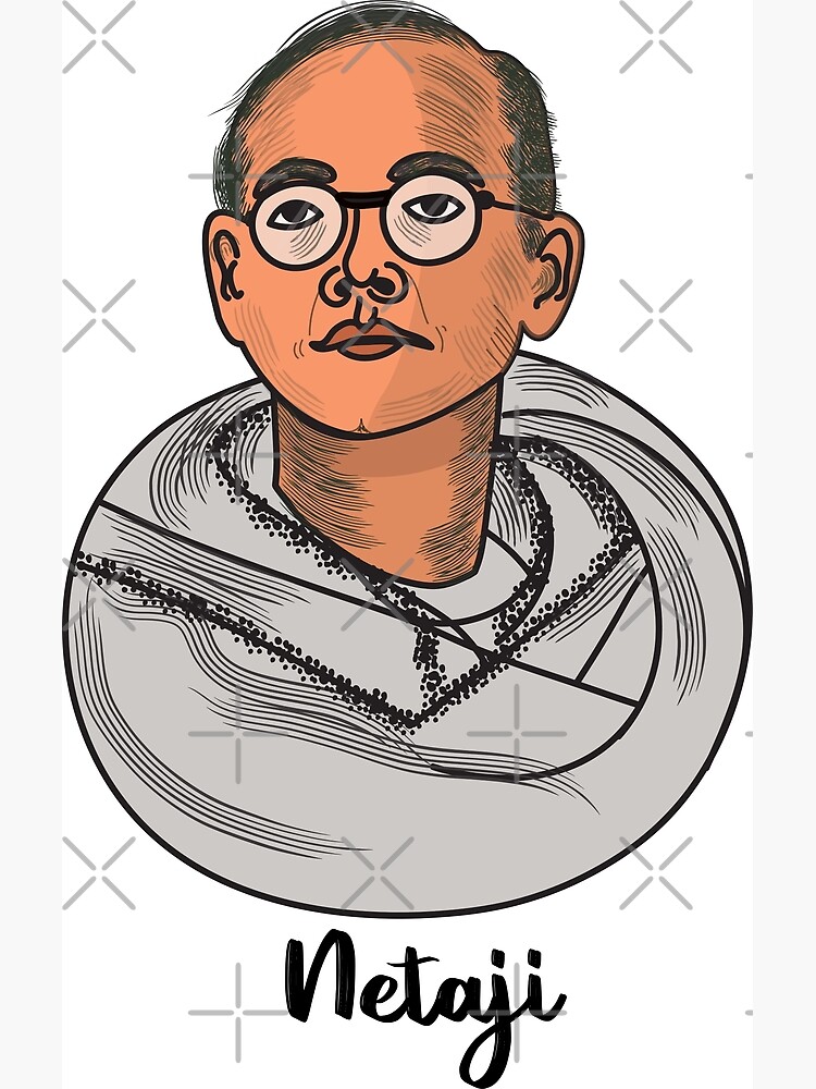 Netaji Subhash Chandra Bose Line Art Stock Vector Royalty Free 1712700184   Shutterstock