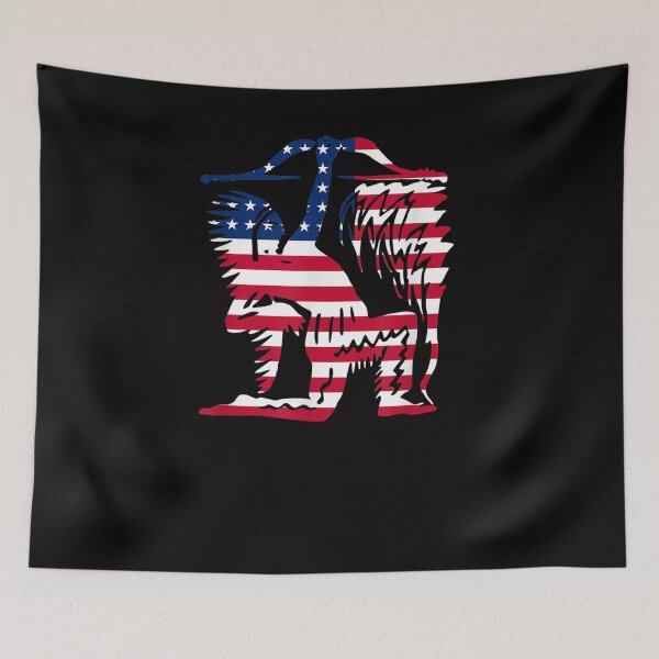 Item preview, American Indian Holds An Arrow Native American Usa Flag Gift  designed and sold by lindafrances.