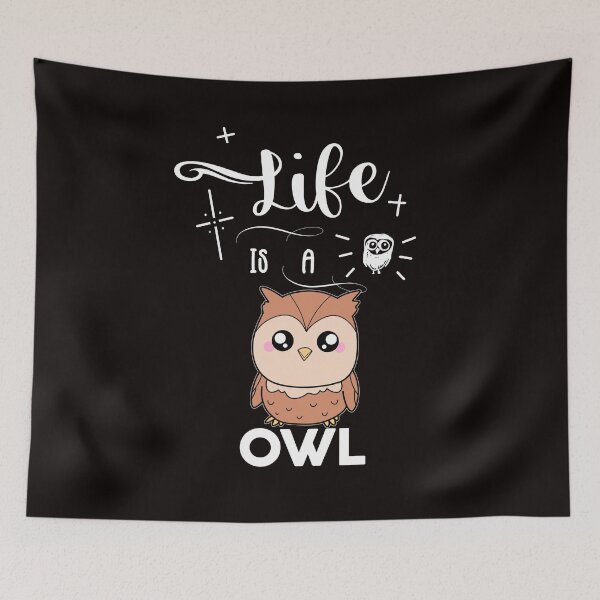 Item preview, Owl saying funny life designed and sold by Imutobi.