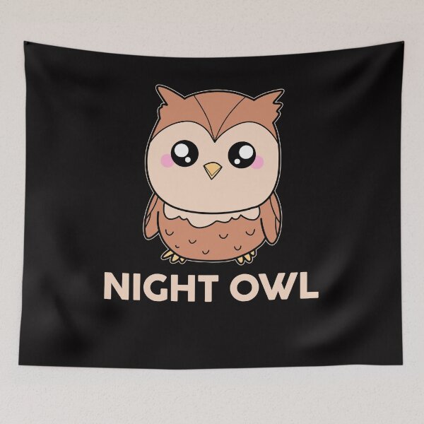 Item preview, Night owl nocturnal saying designed and sold by Imutobi.