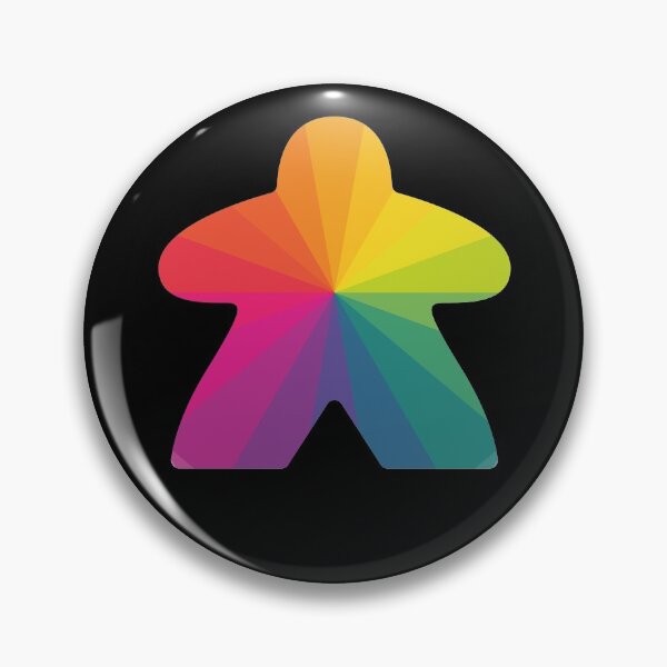 Item preview, Rainbow Meeple designed and sold by 216stitches.