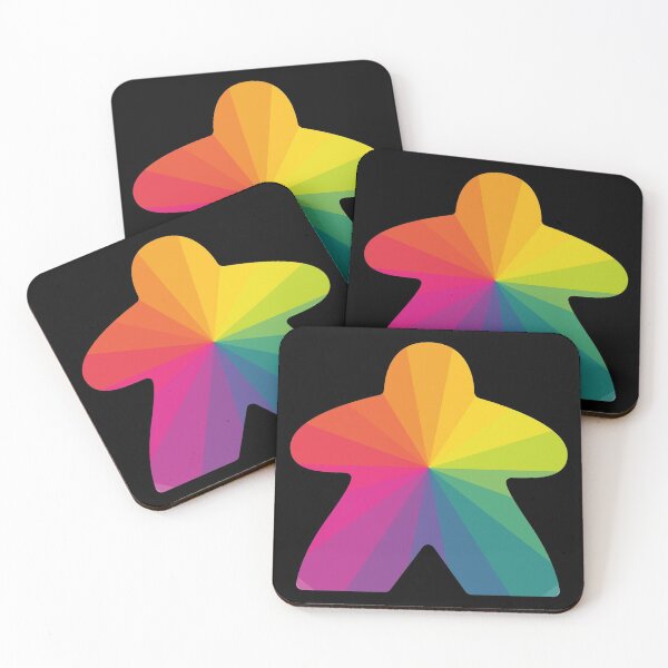Item preview, Rainbow Meeple designed and sold by 216stitches.