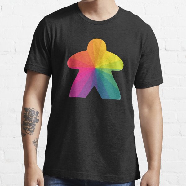 Item preview, Rainbow Meeple designed and sold by 216stitches.