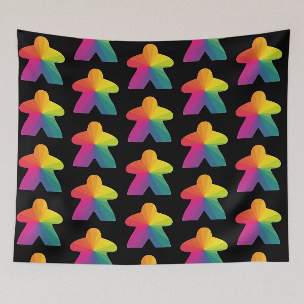 Item preview, Rainbow Meeple designed and sold by 216stitches.