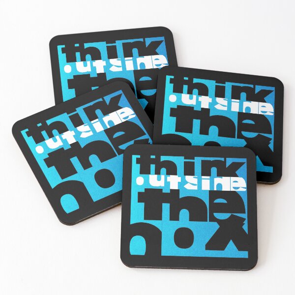 Item preview, Think outside the box - Cube design - Blue designed and sold by crazycollective.