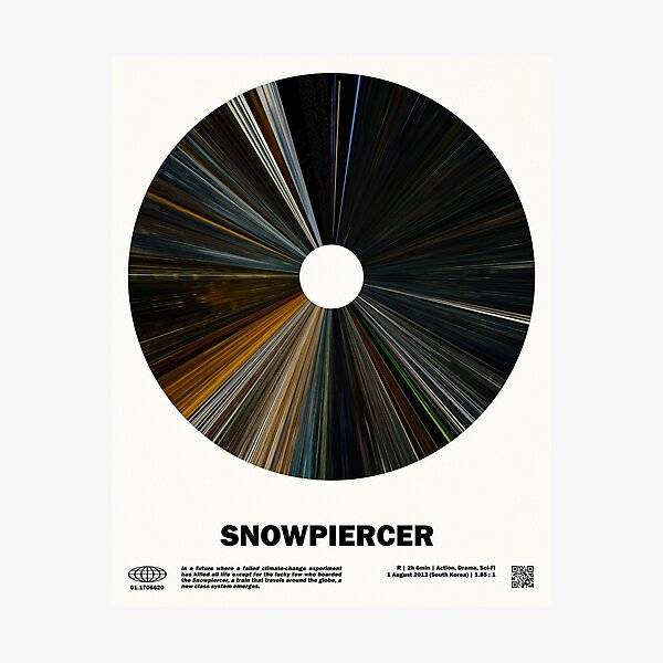 Item preview, minimal_Snowpiercer Barcode Movie designed and sold by cinevizual.