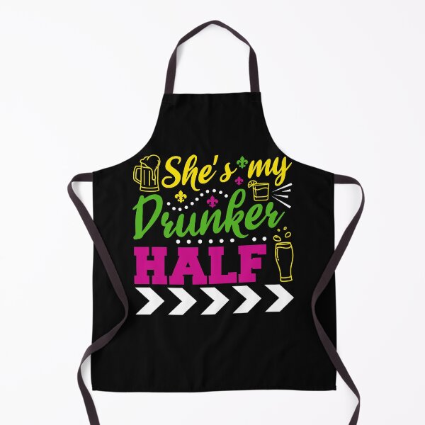 Item preview, She's My Drunker Half Matching Mardi Gras Alcohol Beer Pub Alcoholic Drunkard Drink Drunk Sober Tipsy Liquor designed and sold by shirti.