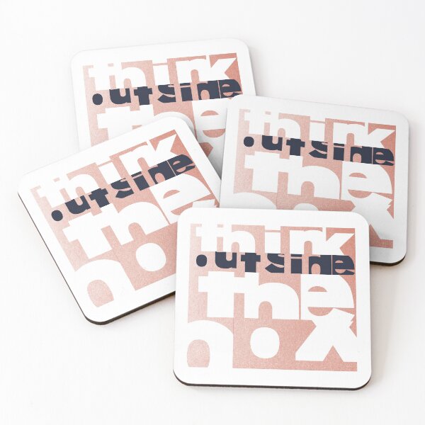 Item preview, Think outside the box - Cube design - Pink and black designed and sold by crazycollective.