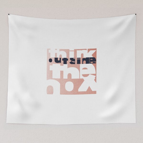 Item preview, Think outside the box - Cube design - Pink and black designed and sold by crazycollective.