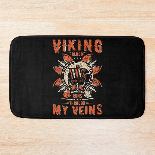 Item preview, Viking Blood Runs Through My Veins Axe Sword Valhalla Viking History Norse Ragnar Lothbrok Nordic designed and sold by shirti.