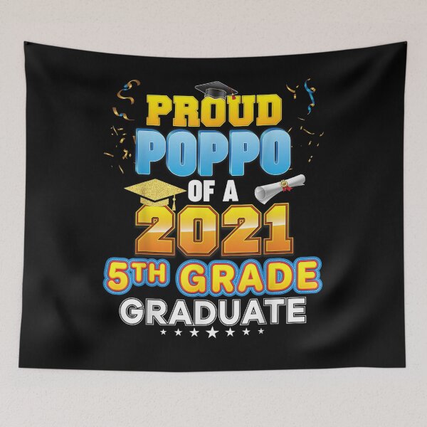 Item preview, Proud Poppo Of A 2021 5th Grade Graduate Last Day School Gift  designed and sold by dominique235.