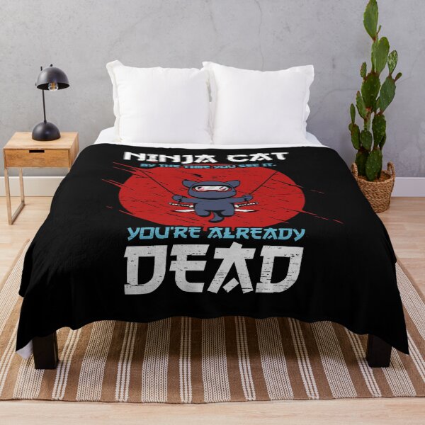 Item preview, Ninja Cat already Dead Funny and Cute Ninja Gift Cat Dead designed and sold by shirti.