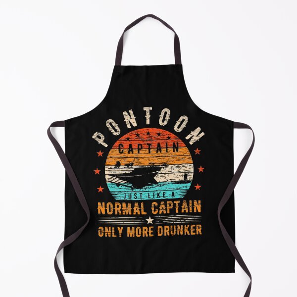 Item preview, Pontoon Captain Just Like A Normal Captain Only More Drunker River Pontoon Deck Lounge Paddle Boat Boating Lake designed and sold by shirti.
