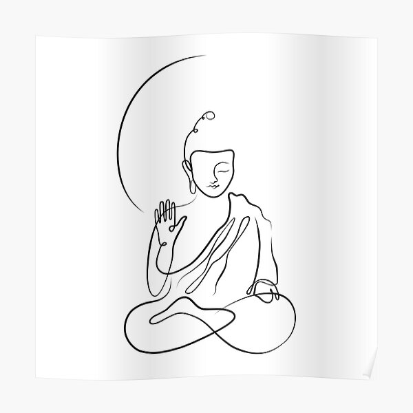How To Draw Lord Buddha || Gautam Buddha Drawing || Pencil Drawing - YouTube
