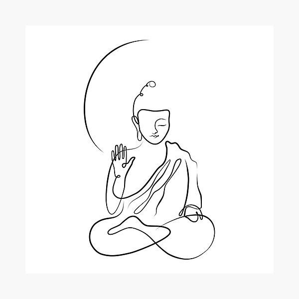 Premium Vector | Buddha coloring page line drawing day