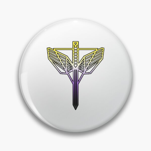 Item preview, Non-Binary Pride – Wynonna Earp – Angel Shield designed and sold by brenda-lee.