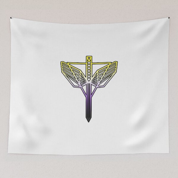 Item preview, Non-Binary Pride – Wynonna Earp – Angel Shield designed and sold by brenda-lee.