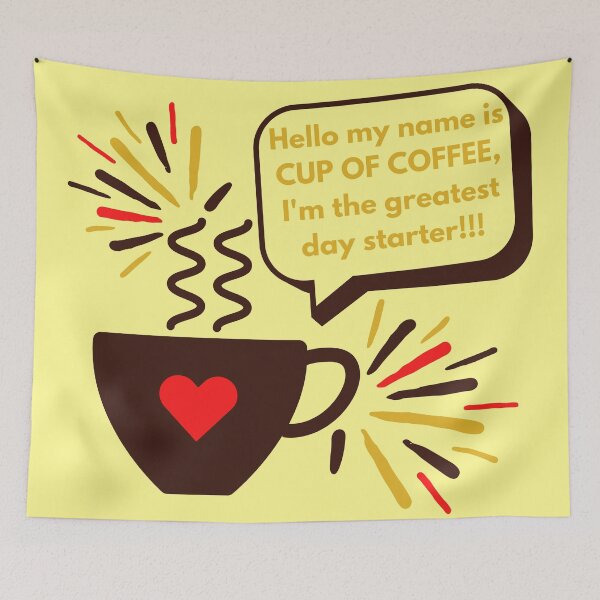 Item preview, My name is cup of coffee designed and sold by InsaneCorner.