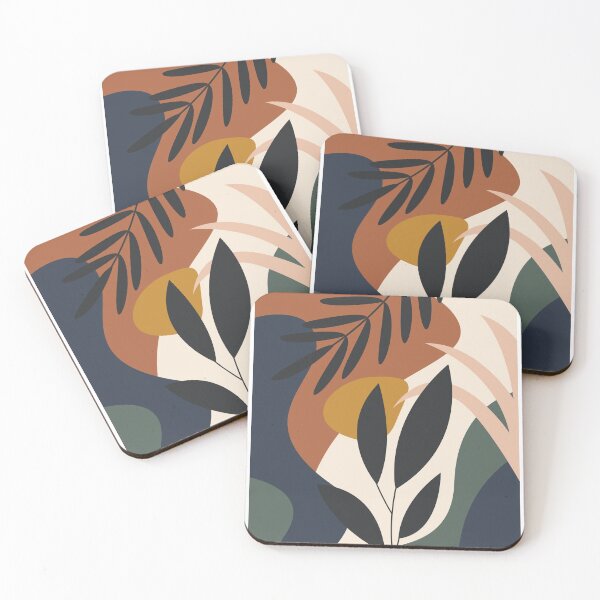 Item preview, Abstract Art Terra Cotta - Tropical Leaf 02 designed and sold by Teeline.