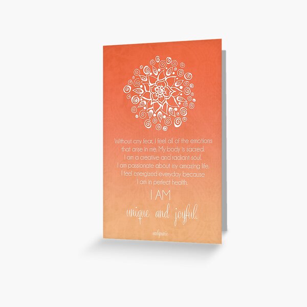 Item preview, Sacral Chakra Affirmation designed and sold by CarlyMarie.