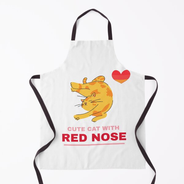 Item preview, Cute Cat With Red Nose designed and sold by Shilpa Gupta.