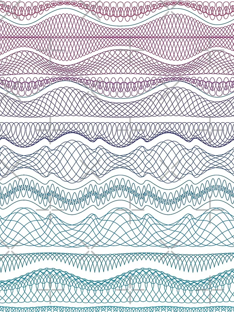 Thumbnail 4 of 4, Samsung Galaxy Phone Case, Guilloche Wave [Roufxis-Rb] designed and sold by RoufXis.