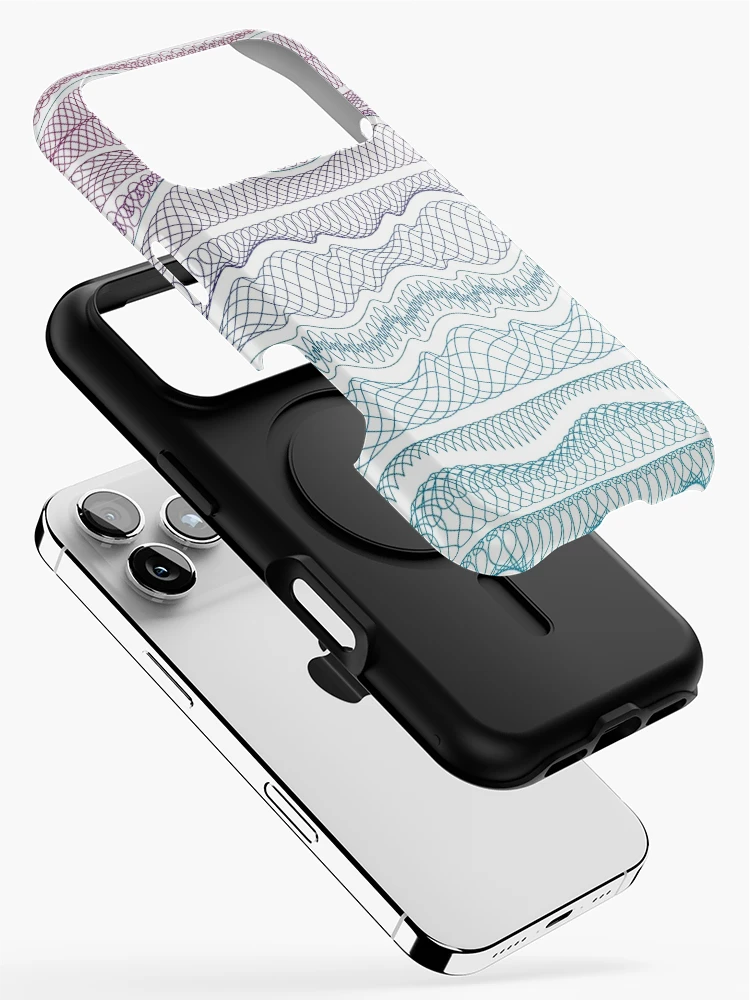Thumbnail 2 of 4, iPhone Case, Guilloche Wave [Roufxis-Rb] designed and sold by RoufXis.