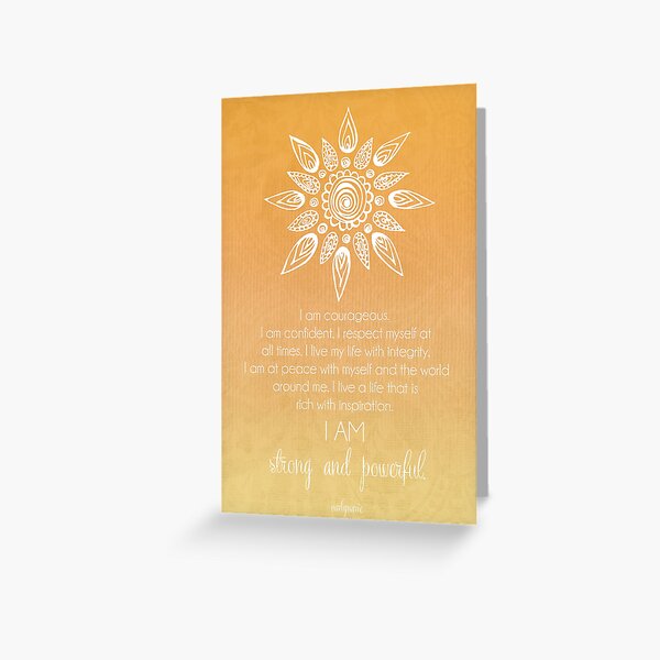 Item preview, Solar Plexus Chakra Affirmation designed and sold by CarlyMarie.