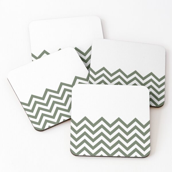 Item preview, Chevron grayish green and white concept pattern designed and sold by likebakerdo.