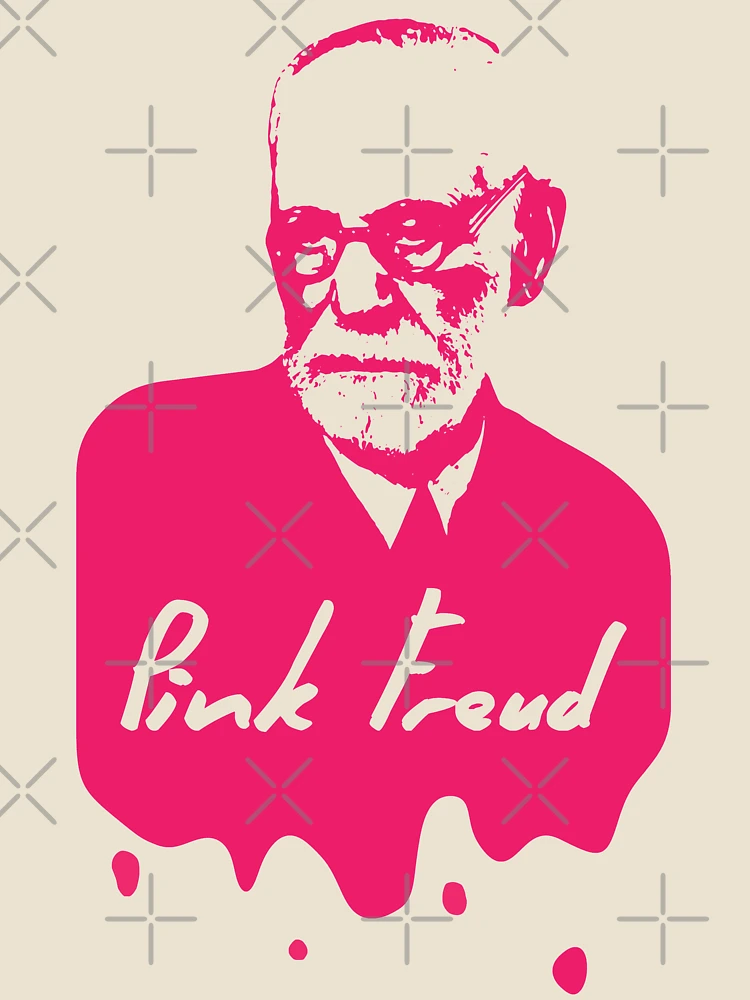 Thumbnail 4 of 4, Relaxed T-Shirt, Pink Freud [Roufxis-Rb] designed and sold by RoufXis.