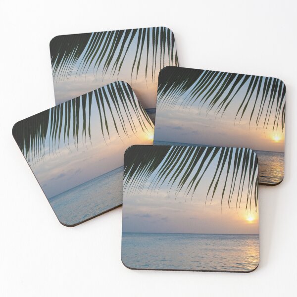 Item preview, Caribbean Sunset Ocean Palm Dream #1 #tropical #beach #wall #decor #art designed and sold by Anita's & Bella's Art.
