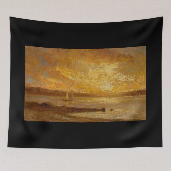 Item preview, Boat on Sea - Edward Mitchell Bannister - c1890 designed and sold by CrankyOldDude.