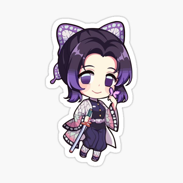 Shinobu Kochou Chibi Demon Slayer Sticker