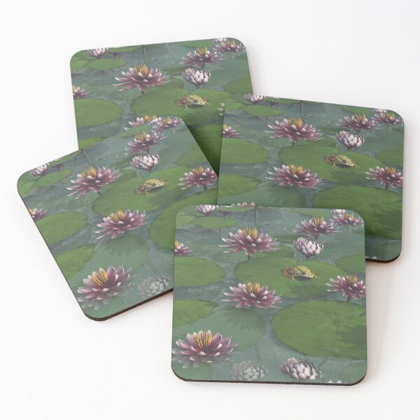 Item preview, Frog on water lilies designed and sold by Roberta Angiolani.