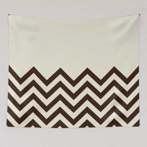 Item preview, Chevron dark brown and beige concept pattern designed and sold by likebakerdo.