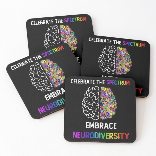 Item preview, Embrace Neurodiversity Celebrate the Spectrum Brain Autism designed and sold by KellyLSanchez.