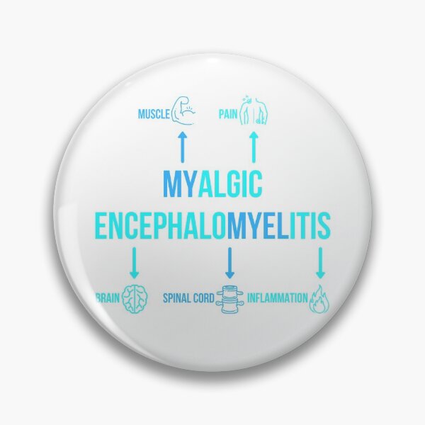 Artikelvorschau, Blaues myalgisches Enzephalomyelitis-Definitionsdiagramm entworfen und verkauft von Chantelle Spies.