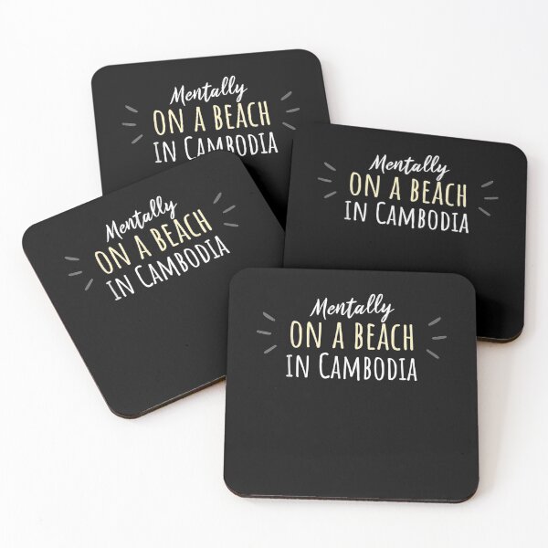 Item preview, Mentally On A Beach In Cambodia Cute Cambodian Souvenir  designed and sold by dannareyansh.