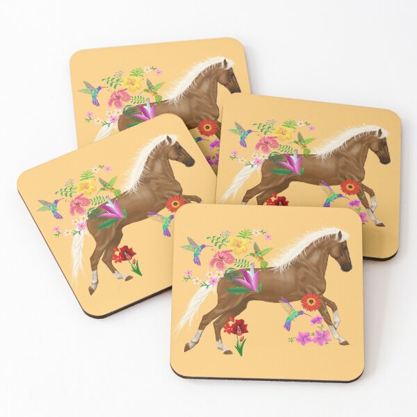 Item preview, Beautiful Palomino Horse With Flowers Design designed and sold by EarthArtDesigns.