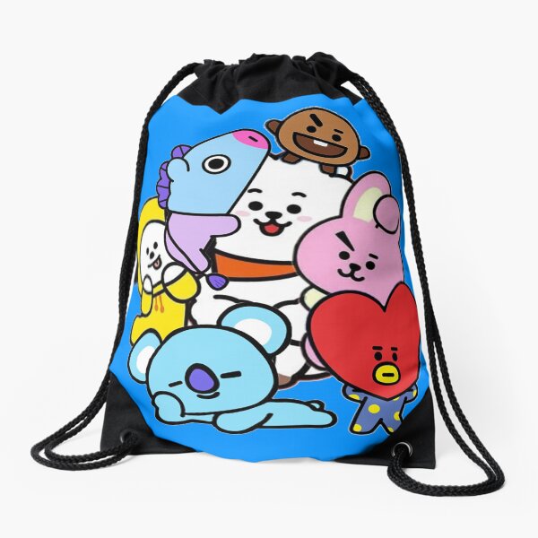bt21 drawstring bag