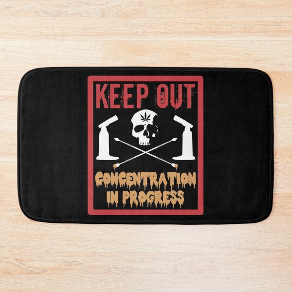 Item preview, KEEP OUT! Concentration in progress- Skull and Dab Tools- Marijuana THC Concentrates Dabs Wax Hash Rosin  designed and sold by YomeHayin.