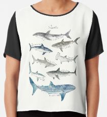 Sharks - Landscape Format Chiffon Top