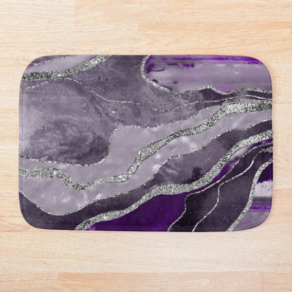Item preview, Dark Violet Marble Agate Silver Glam #1 (Photo of Glitter Only - Not Reflective) designed and sold by Anita's & Bella's Art.