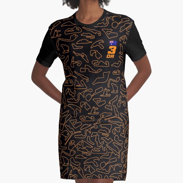 3 - Race tracks patterns Graphic T-Shirt Dress